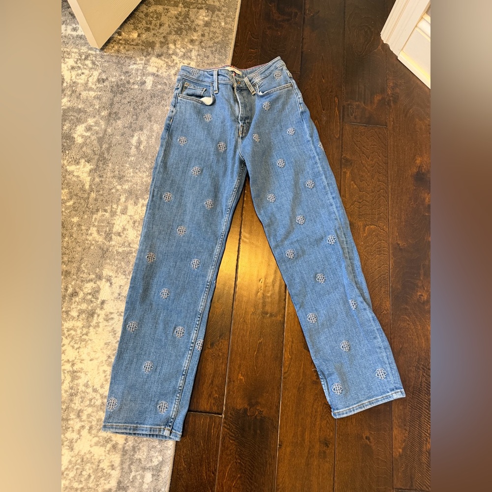 Tommy Hilfiger Blue Straight Logo Jeans